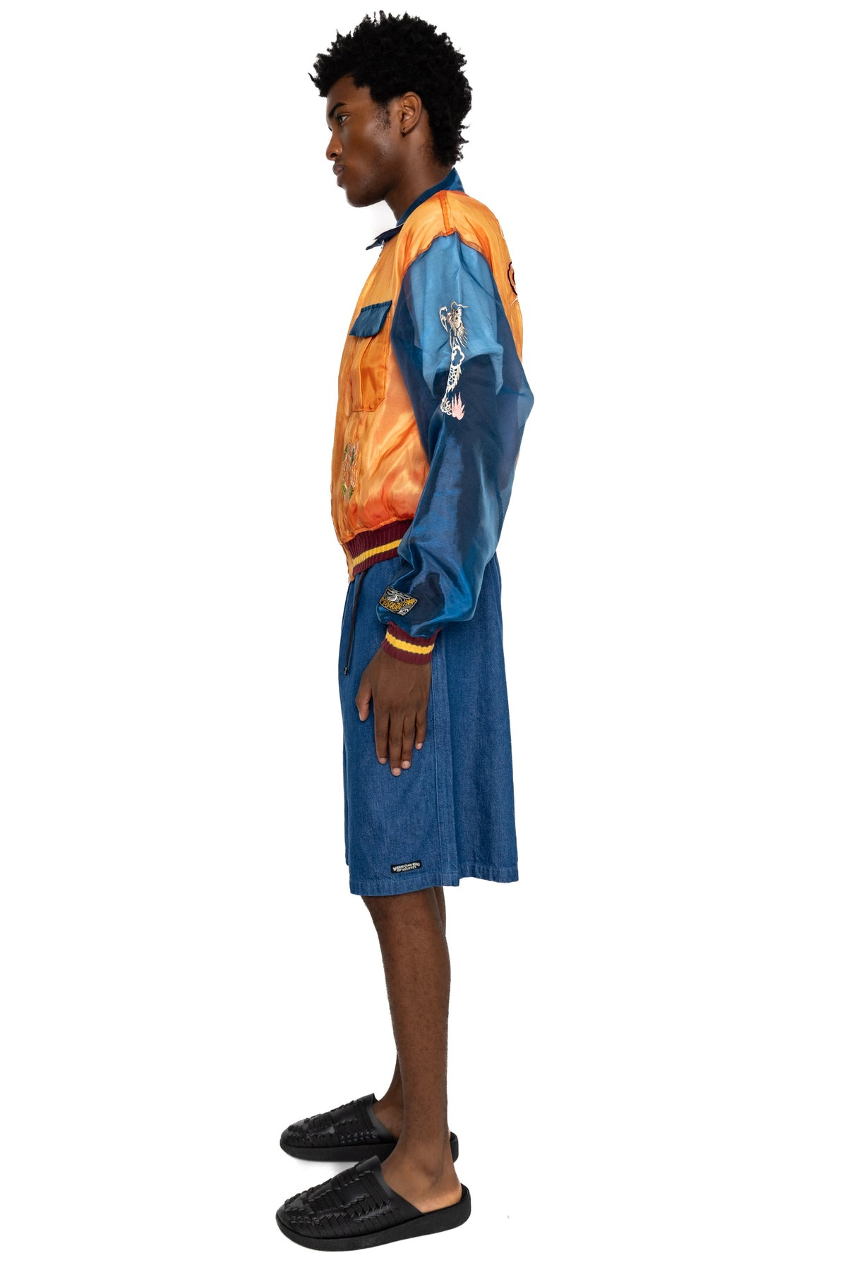 Sheer Pearl Mosquito Guard 2TONES Vietnam JKT - Orange x Blue - 4