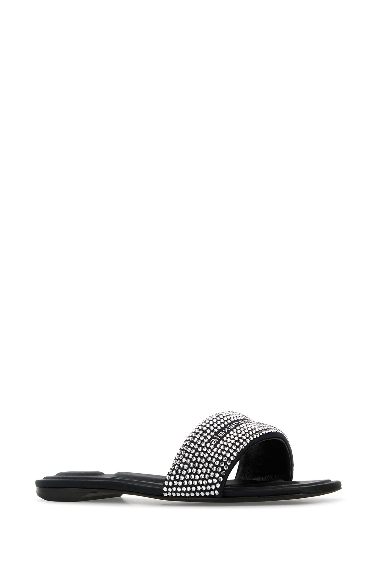 Black satin VY slippers - 2