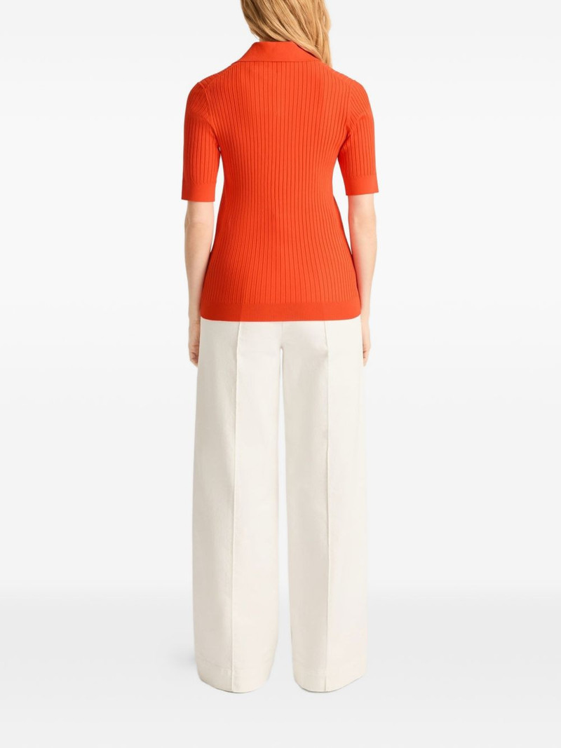 Vera ribbed polo top 3