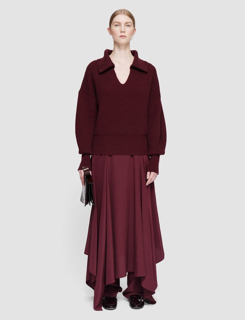 JOSEPH Light Cardigan Stitch Open Neck Jumper outlook