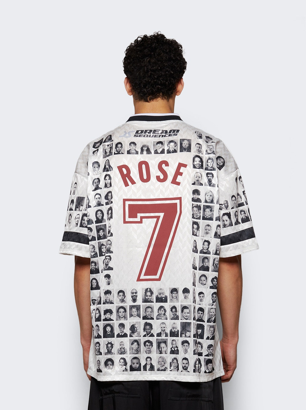 Printed Football Top White - 4