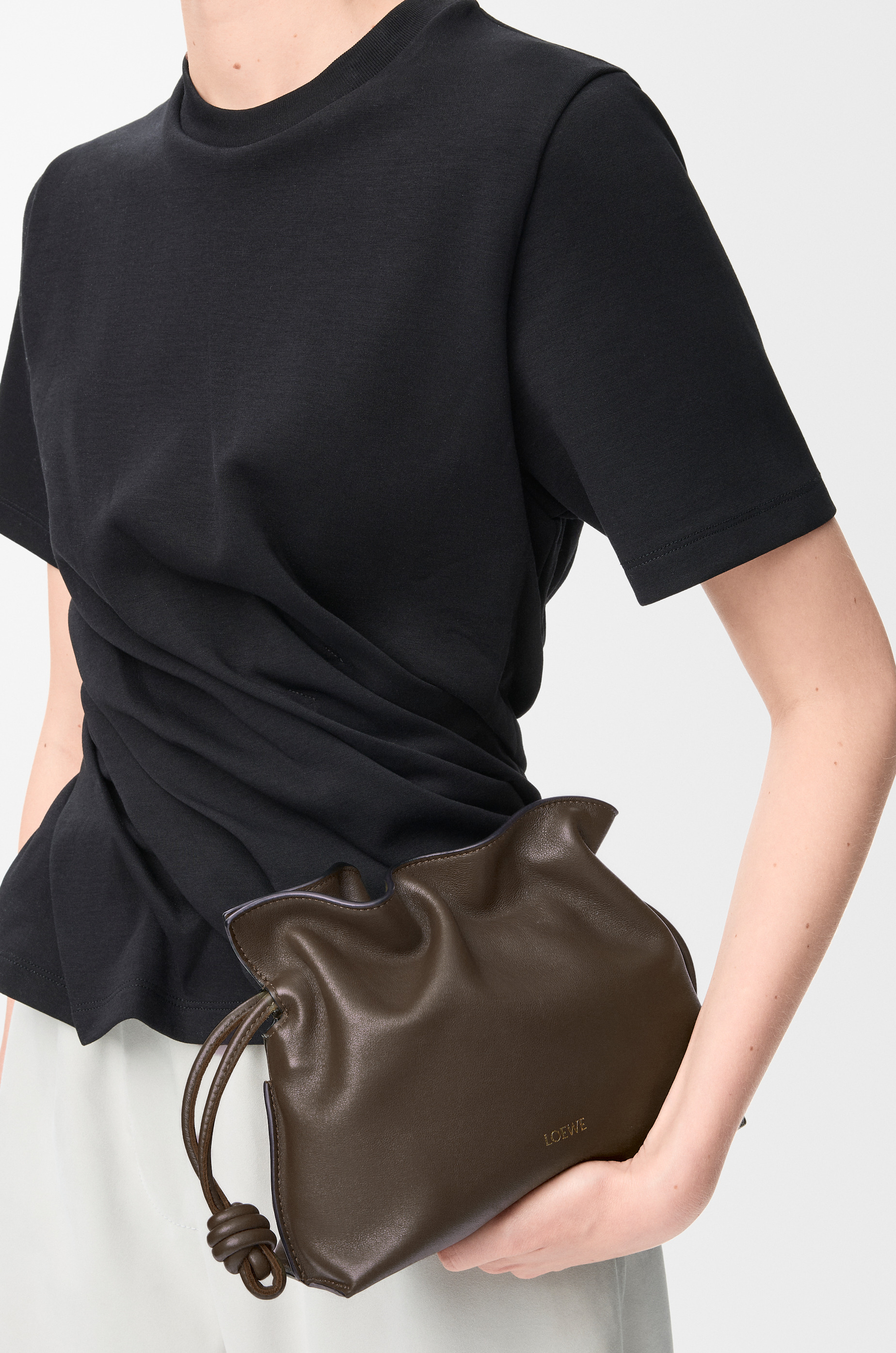 Mini Flamenco clutch in nappa calfskin - 2