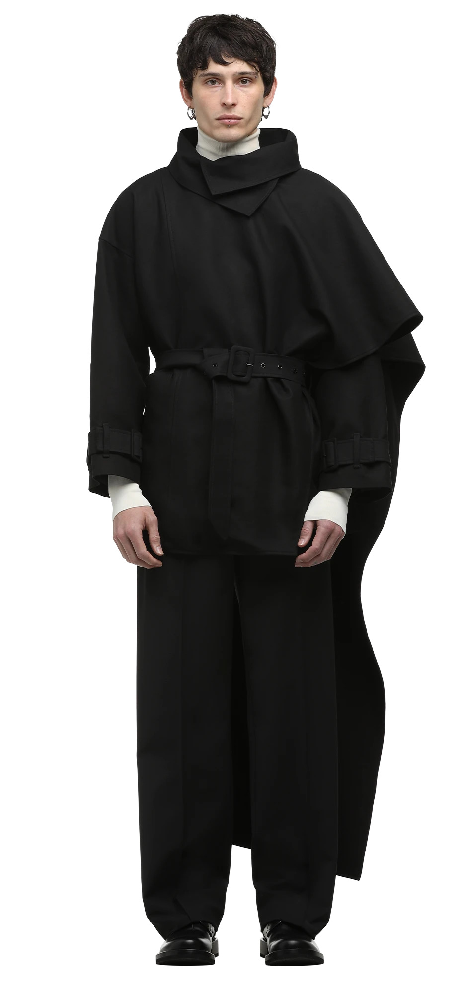 MINI SCARFCOAT BLACK - 4