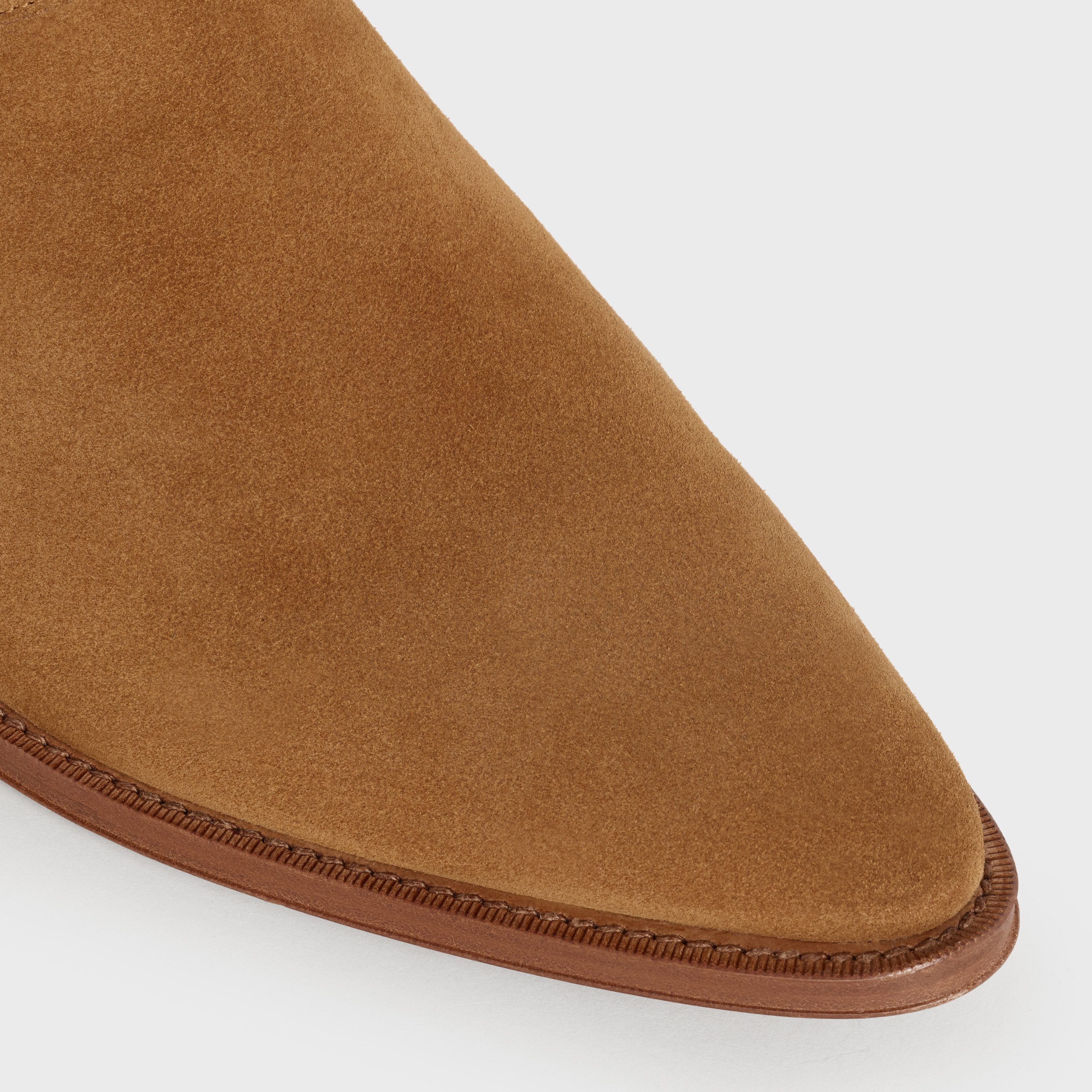 CELINE CAMARGUE BIKER CHELSEA BOOT IN SUEDE CALFSKIN - 4