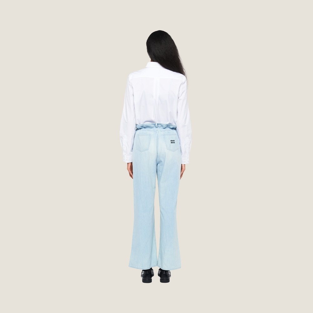 Chambray denim pants - 2