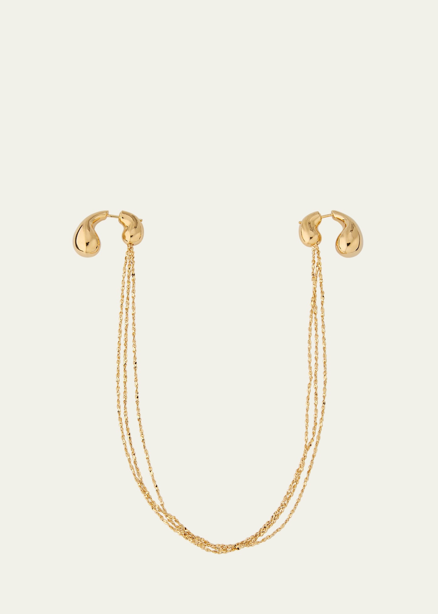 Mini Drop Chain Earrings - 1
