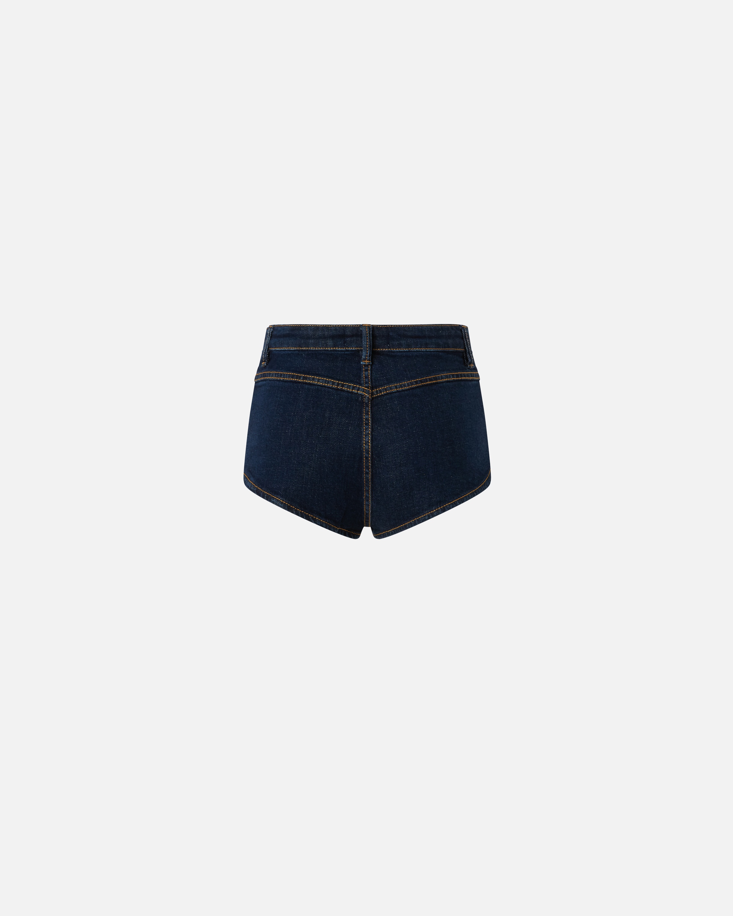 DARK DENIM FITTED SHORTS - 6