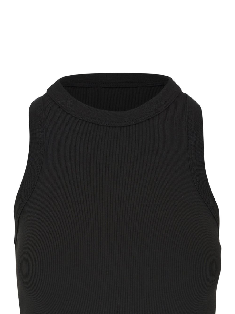 sleeveless ribbed top - 2