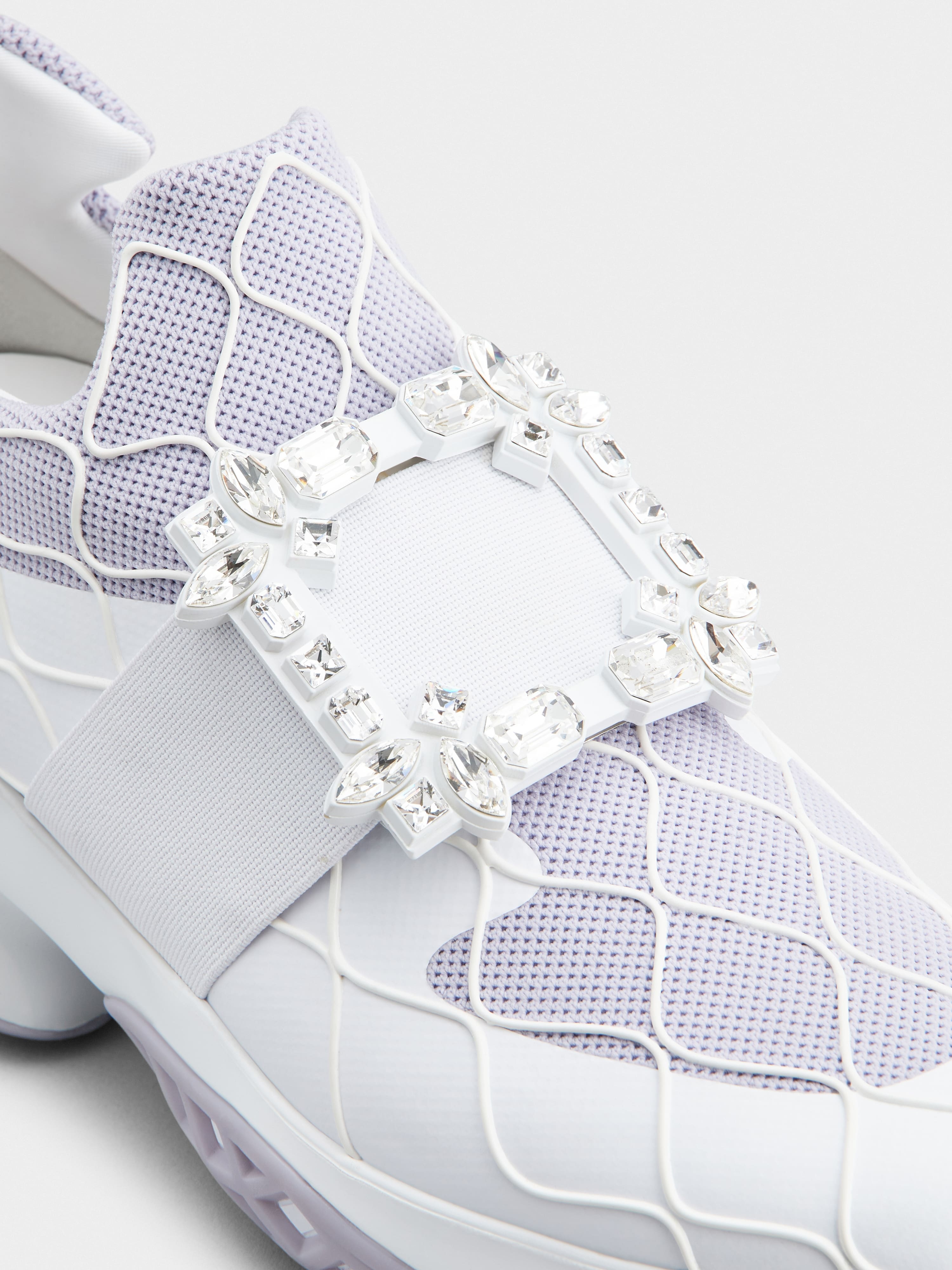 Viv' Run Technical Strass Buckle Sneakers in Technical Fabric - 3