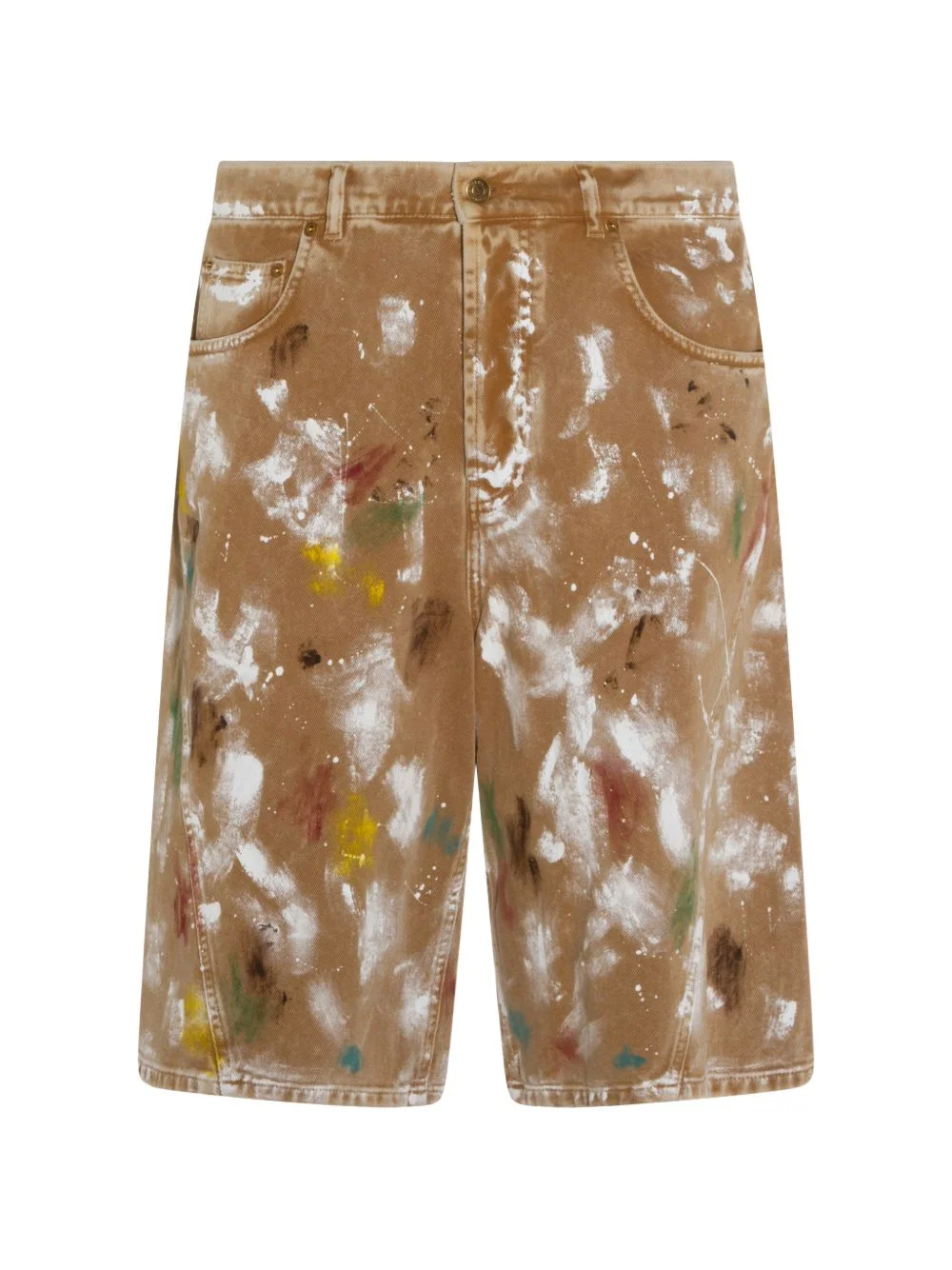 abstract-print shorts - 1