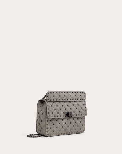 Valentino Medium Rockstud Spike Felt Bag outlook