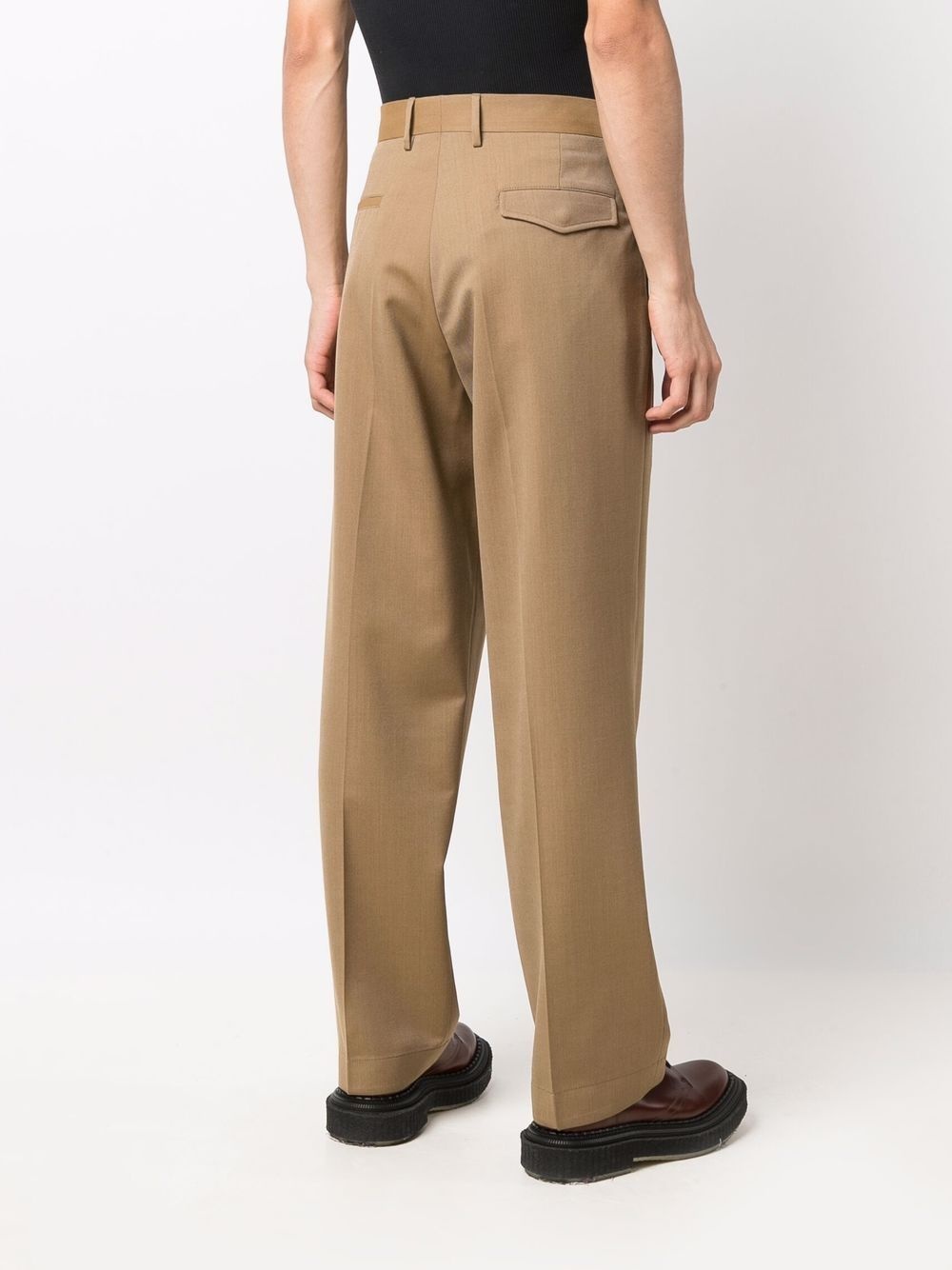 straight-leg tailored trousers - 4