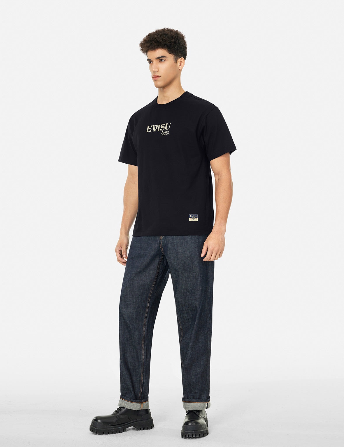 Kamon and Logo Print Relax Fit T-shirt - 4