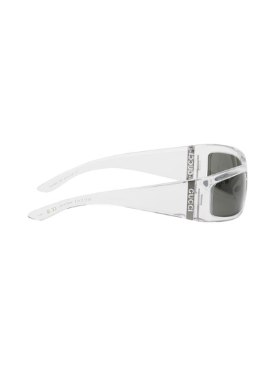 GUCCI Transparent Rectangular Sunglasses outlook