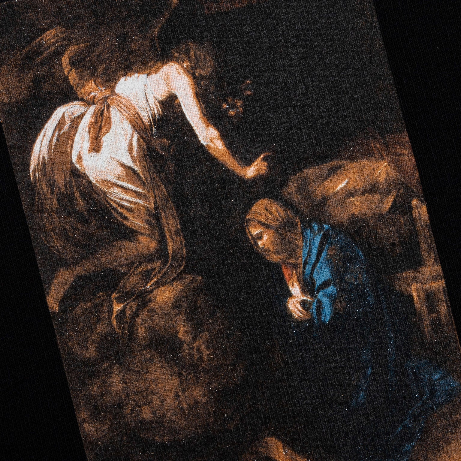 OFF-WHITE C/O VIRGIL ABLOH CARAVAGGIO LUTE SLIM HOODIE - BLACK/WHITE - 3