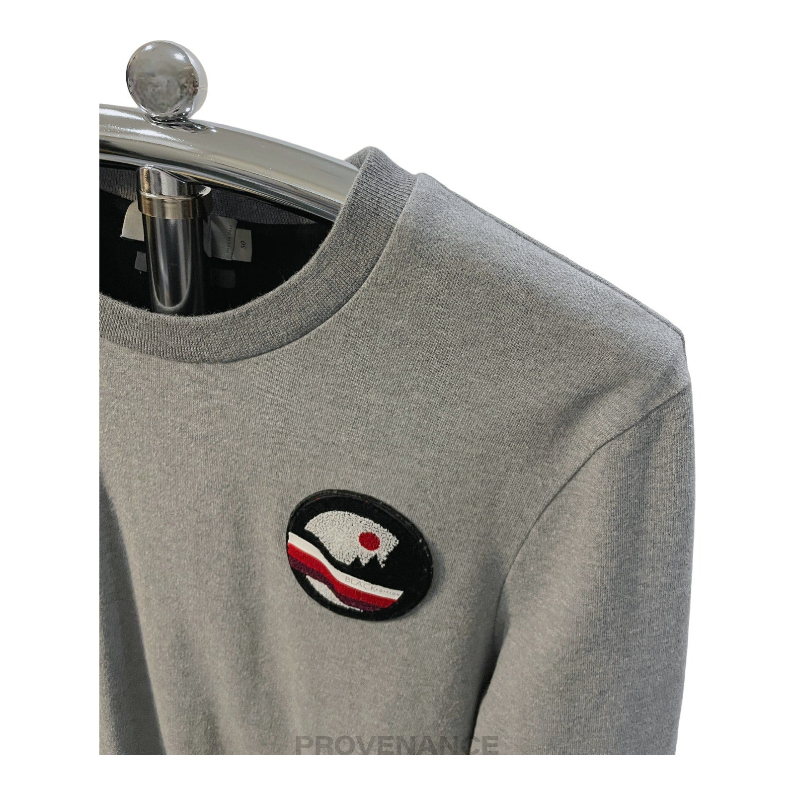 Canali Crewneck Patch Sweatshirt - Heather Grey - 4