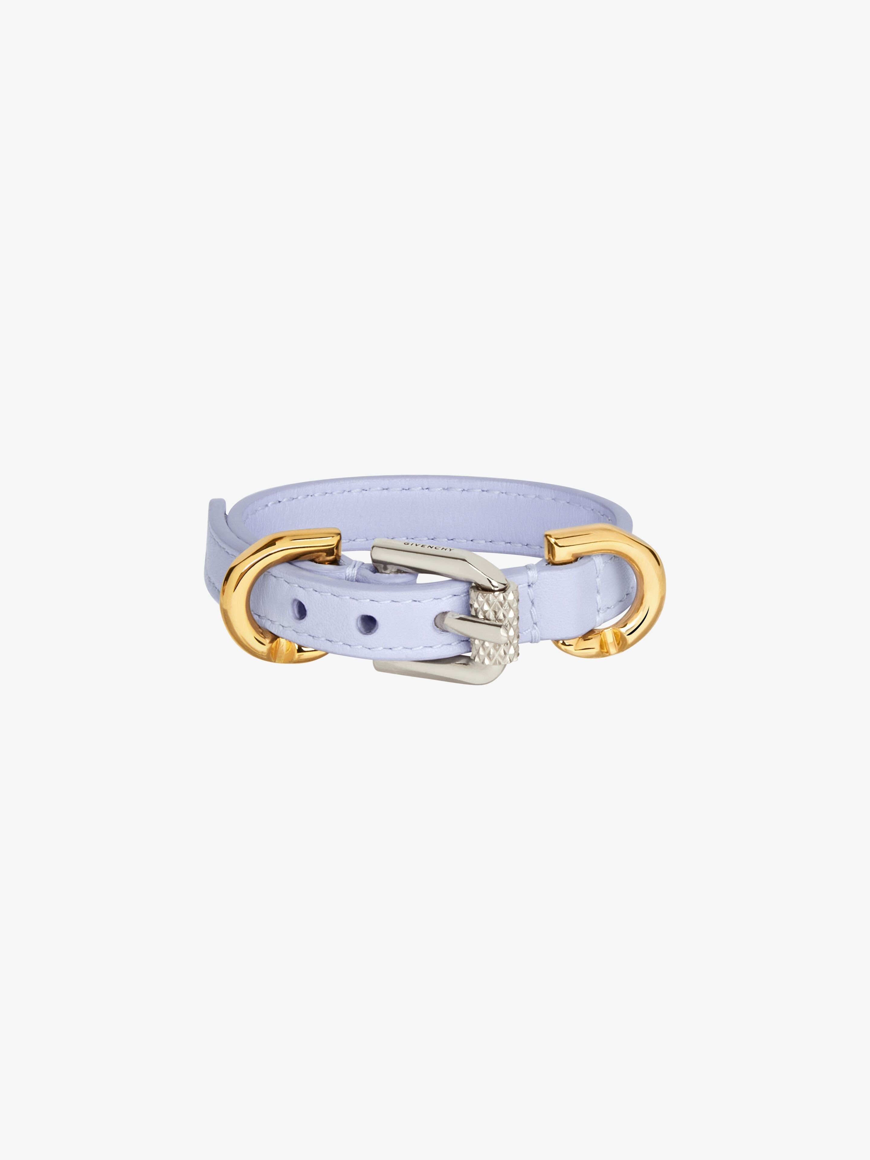 VOYOU BRACELET IN LEATHER AND METAL - 1