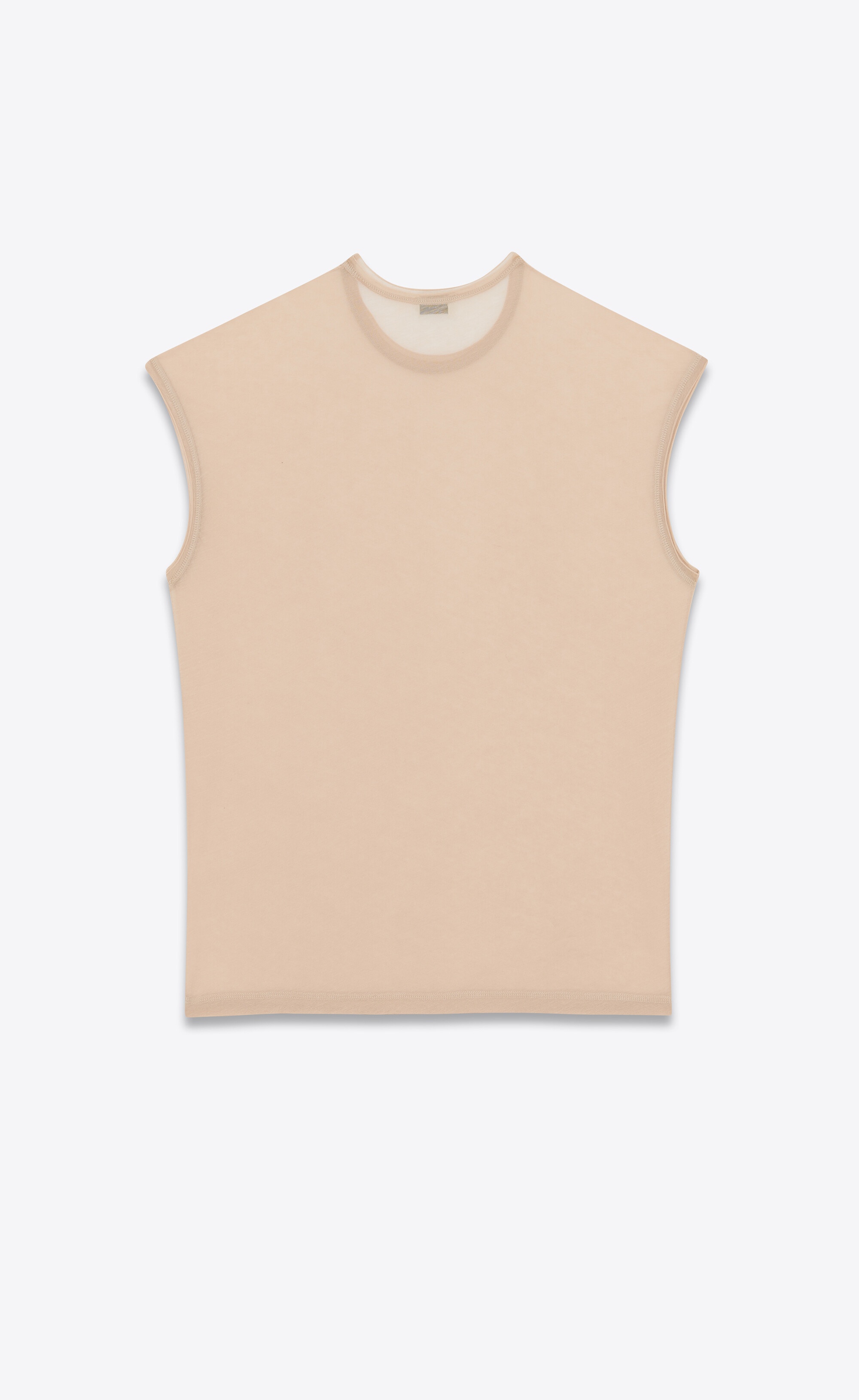sleeveless t-shirt in jersey - 2