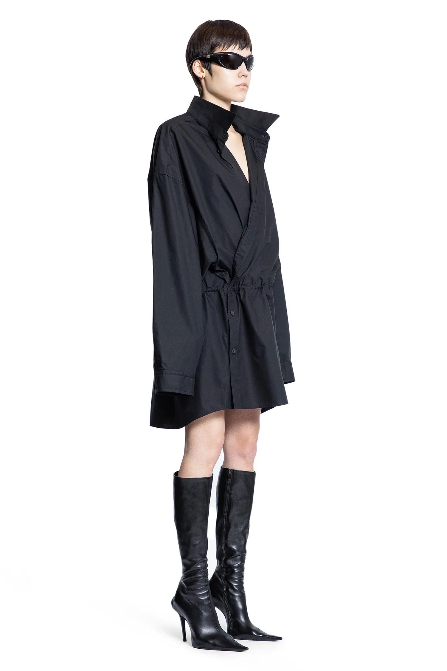Shirt-Mini-Dress-In-Cotton-Poplin - 2