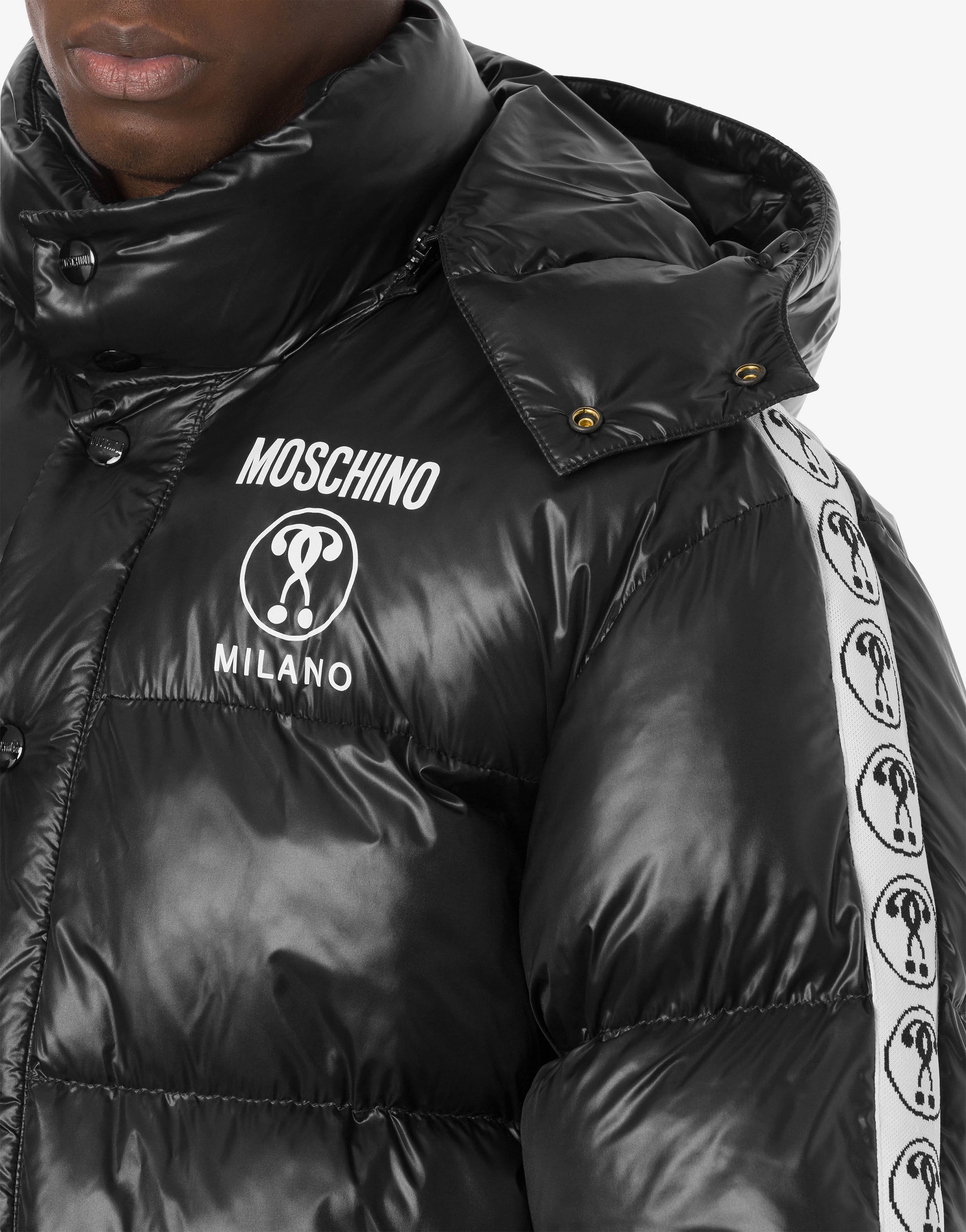 DOUBLE QUESTION MARK NYLON DOWN JACKET - 4