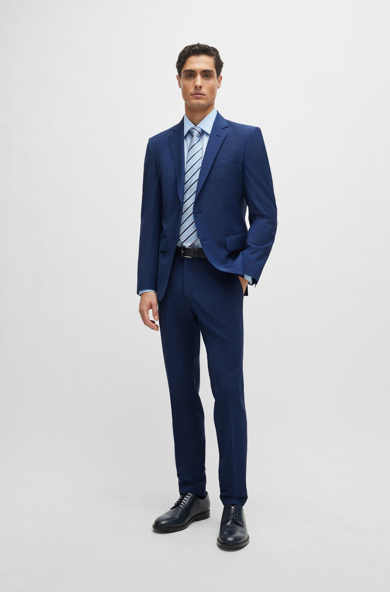 SLIM-FIT SUIT IN MICRO-PATTERNED STRETCH CLOTH 1