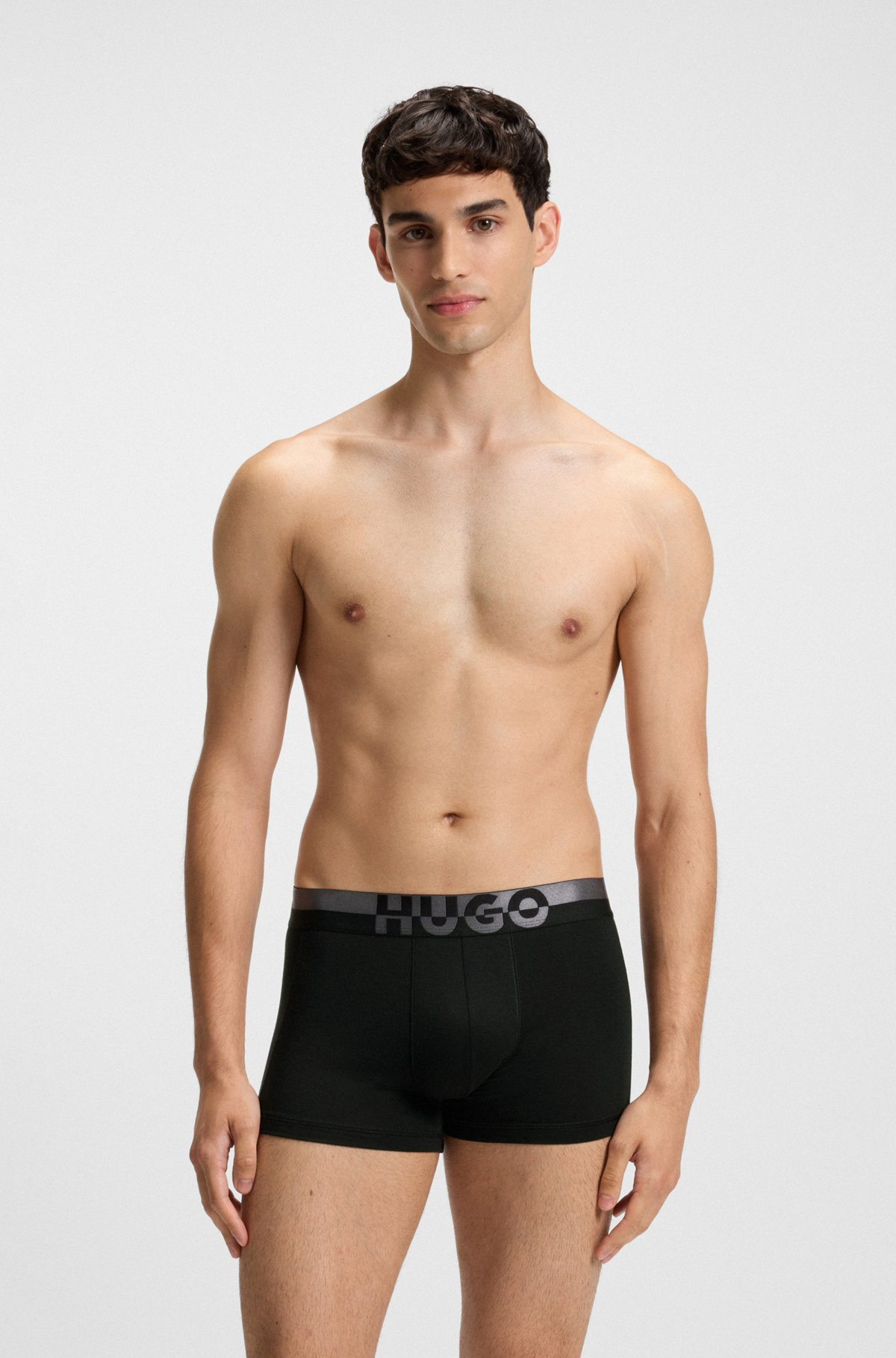 THREE-PACK OF TRUNKS WITH LOGO WAISTBANDS - 7