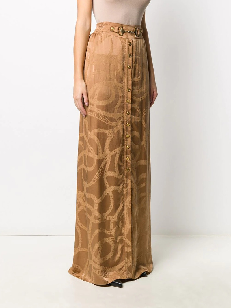 chain logo jacquard skirt 3