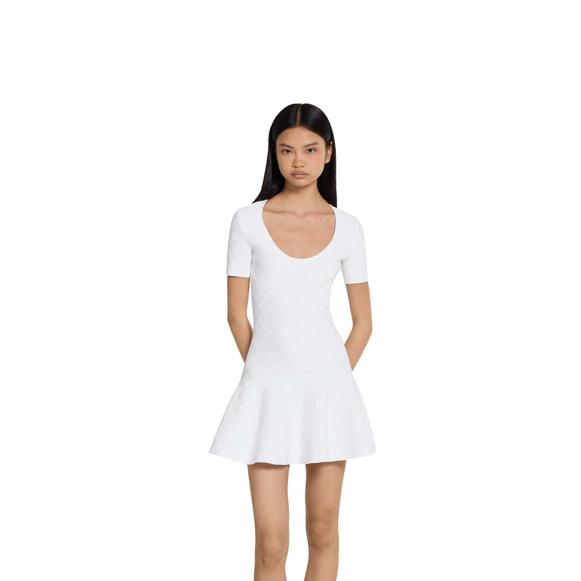 Stretch GG jacquard dress - 3