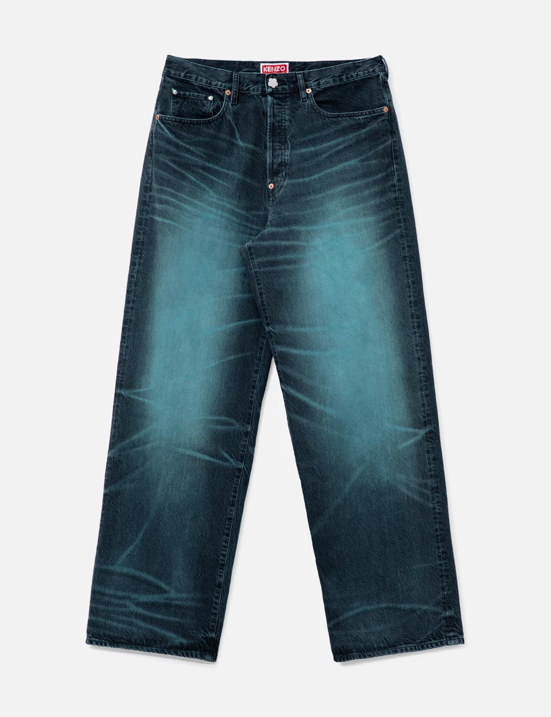TURN UP WIDE FIT JEANS - 1