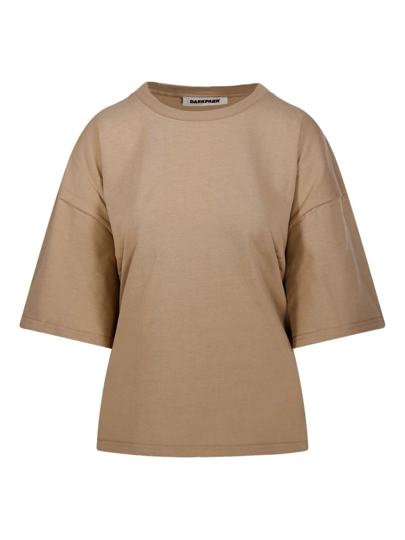 gathered-detail T-shirt 1