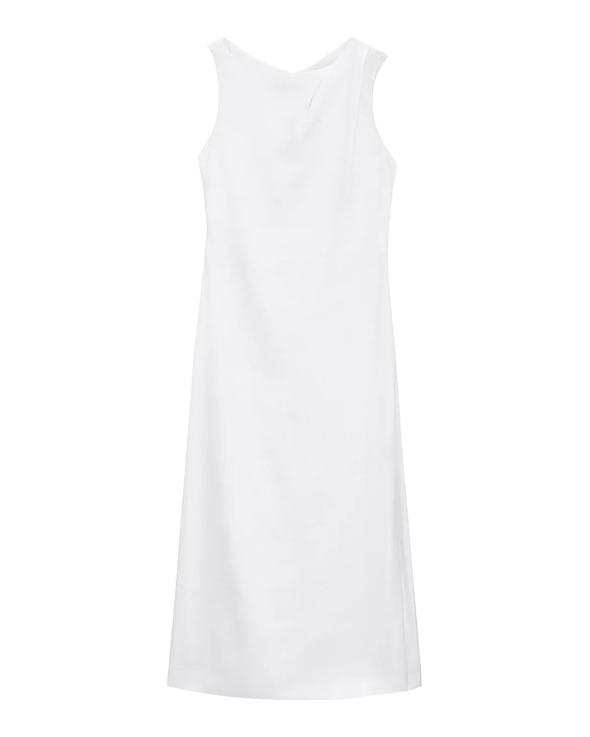 Shoulder Draped Midi Dress - 8