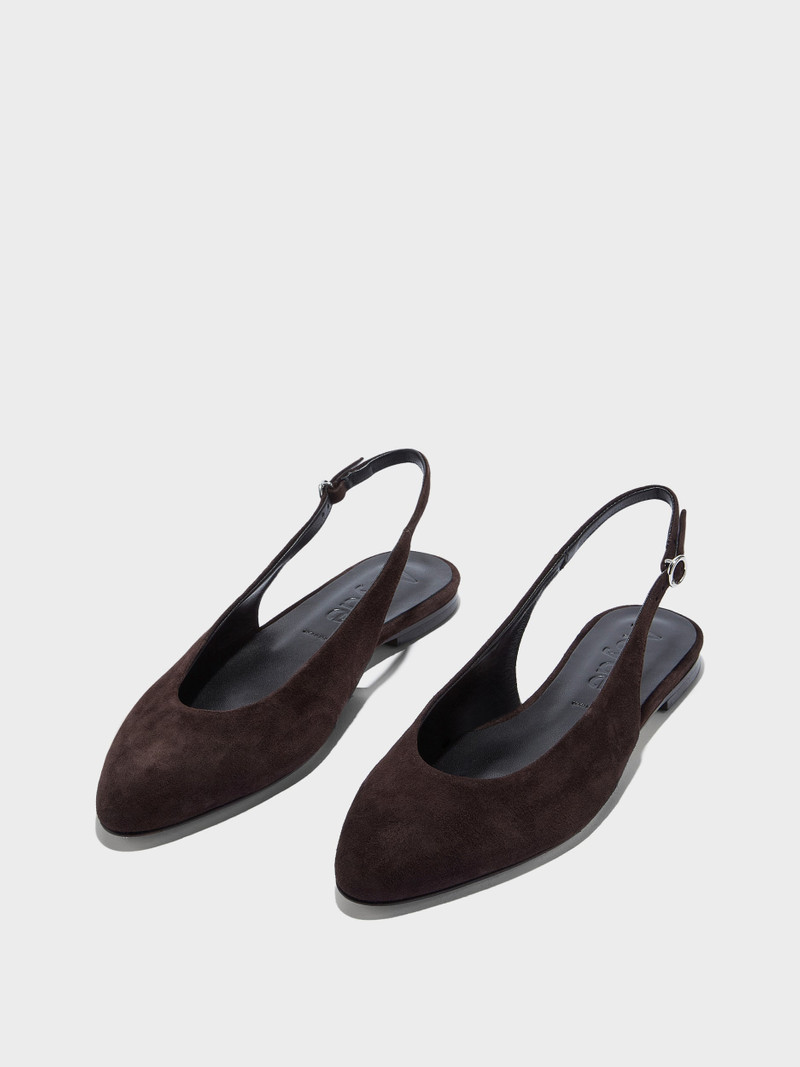 Amelia Suede Slingback Flats 3