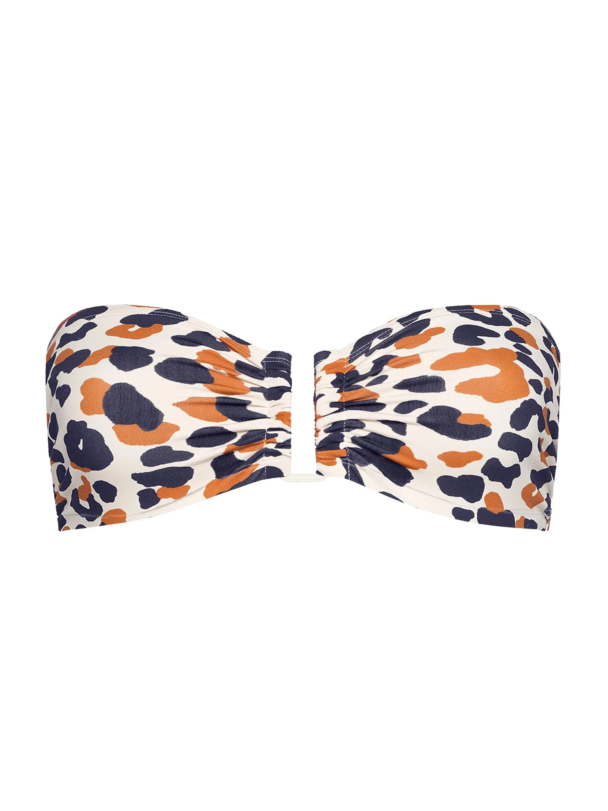 Women's Perle Printed Sweetheart Bikini Top - Sable Fin - 1