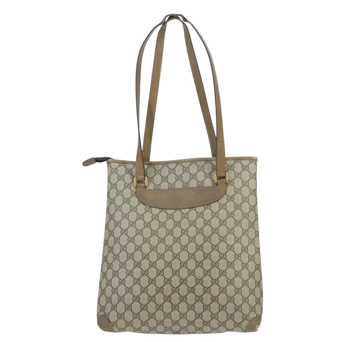 GUCCI GG Supreme Tote Bag Pvc Leather Beige Gold 89 02 905 - 3