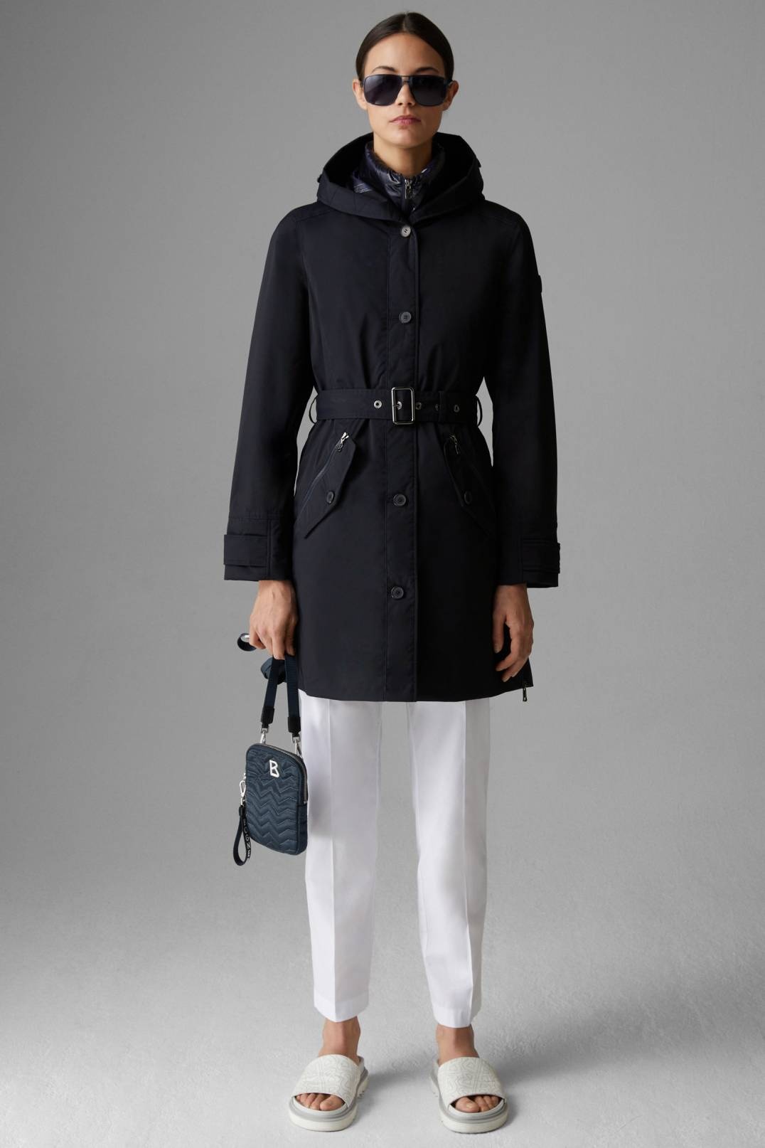KAJA COAT IN NAVY BLUE - 4