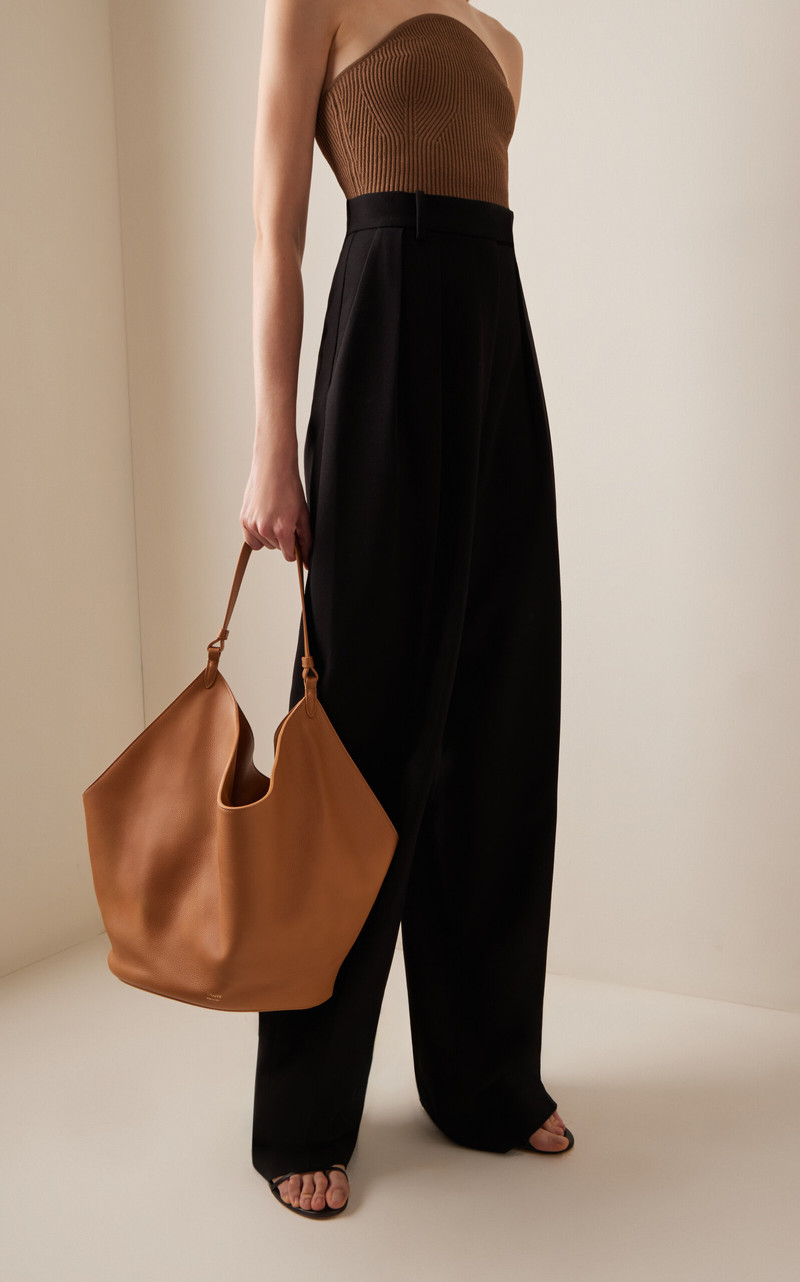 KHAITE Lotus Medium Leather Bag neutral outlook