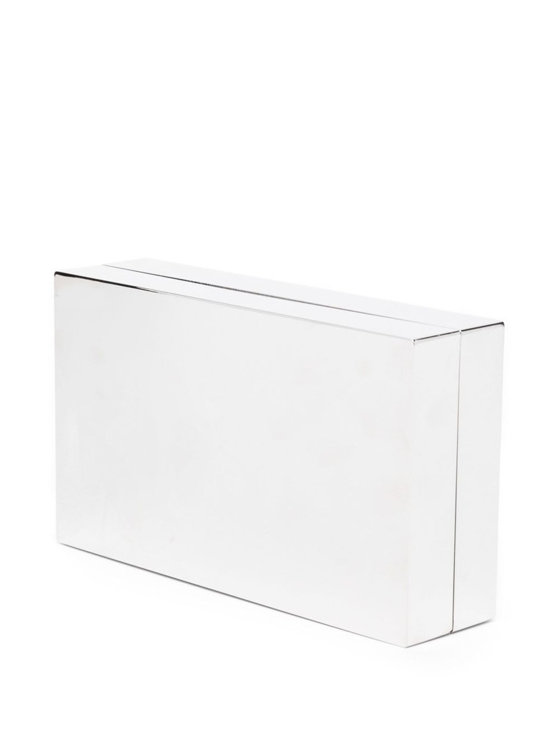 TOTEME rectangular metal clutch outlook