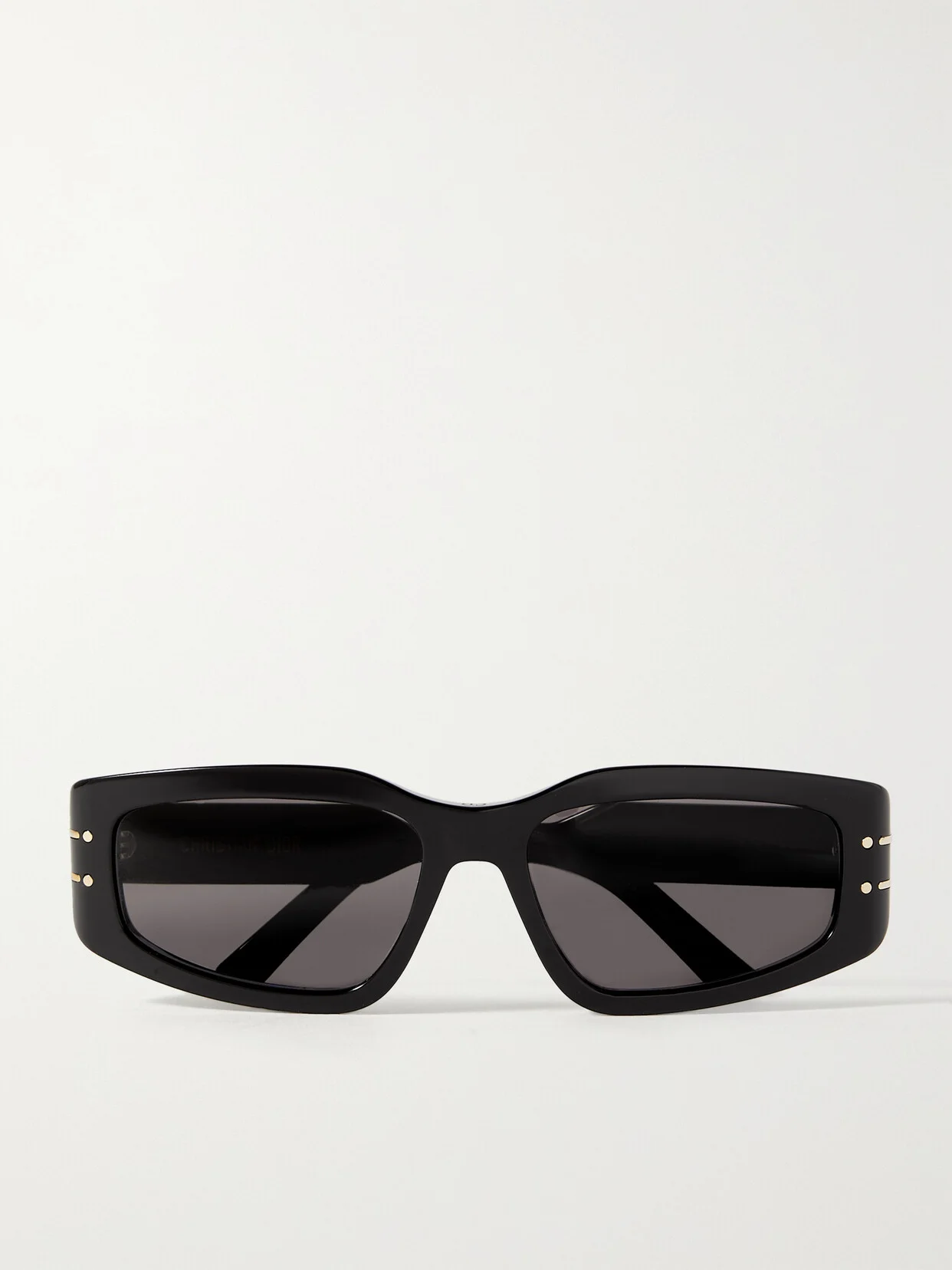 Diorsignature S9u Rectangular-frame Acetate And Gold-tone Sunglasses - 1