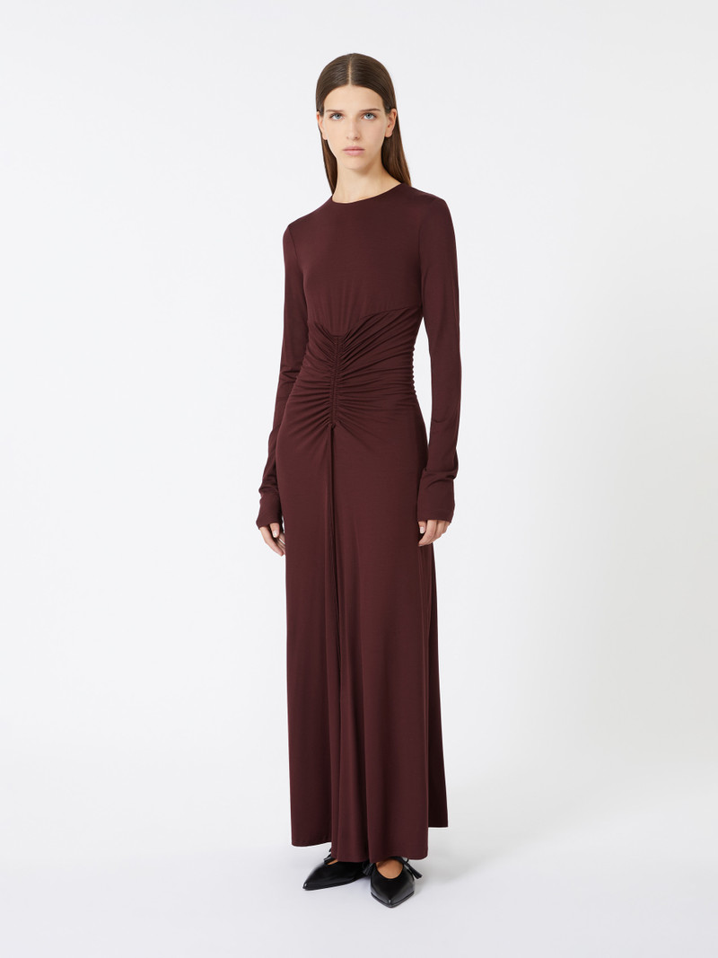Max Mara DOPPIA Stretch jersey long dress outlook