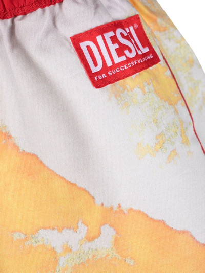 Diesel graphic print swimming trunks outlook