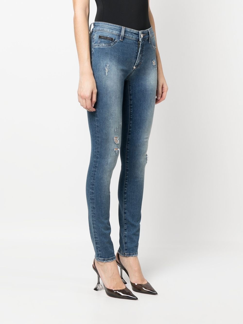 high-rise skinny-cut jeans - 3