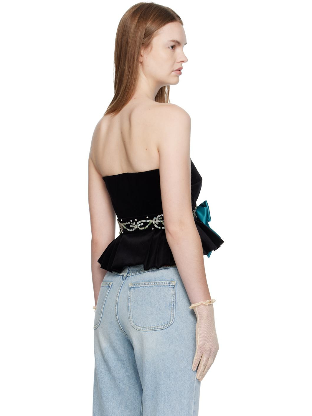 Black Velvet Tank Top - 3