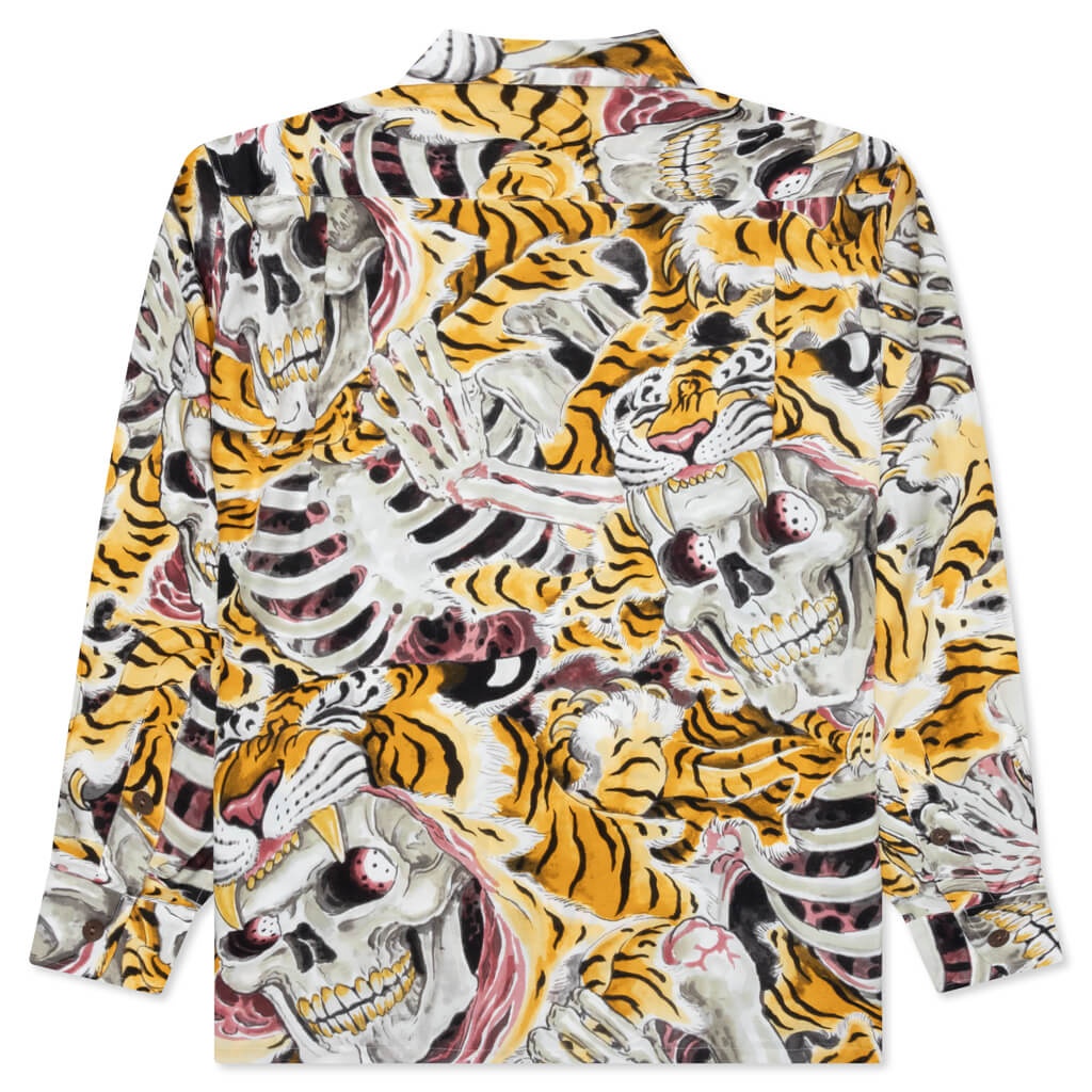 TIM LEHI HAWAIIAN L/S SHIRT TYPE-2 - YELLOW - 2