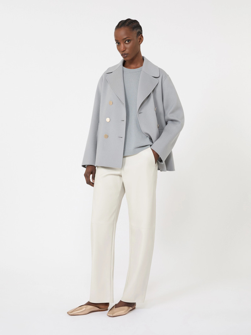 NEBBIE Boxy-fit wool and cashmere sweater - LIGHT BLUE 9