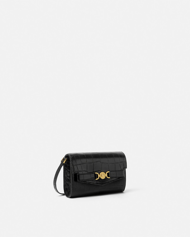 VERSACE Croc-Effect Medusa '95 Crossbody Bag outlook
