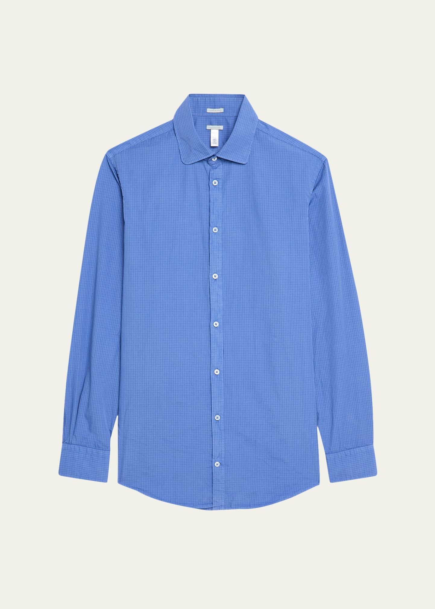 Men's Canary Micro-Check Button-Down Shirt - 1