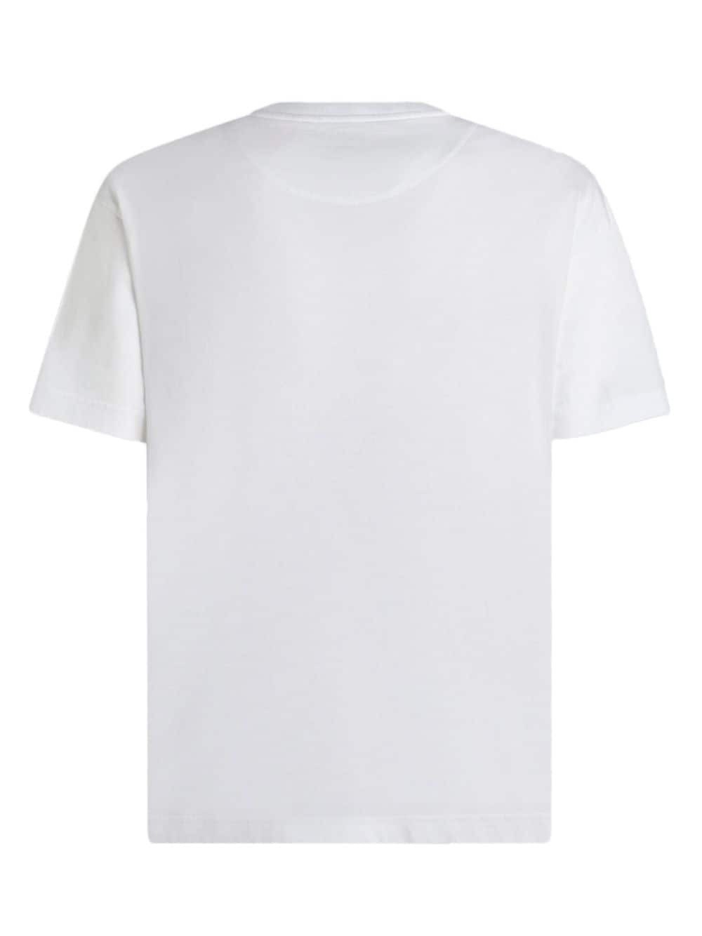 logo-embroidered cotton T-shirt - 6