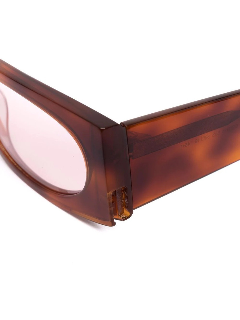 tortoiseshell rectangular-frame sunglasses 3
