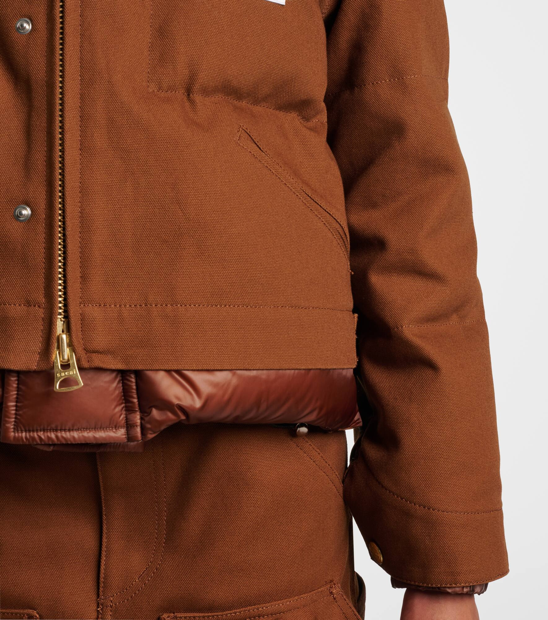 x Carhartt cotton canvas down jacket - 5