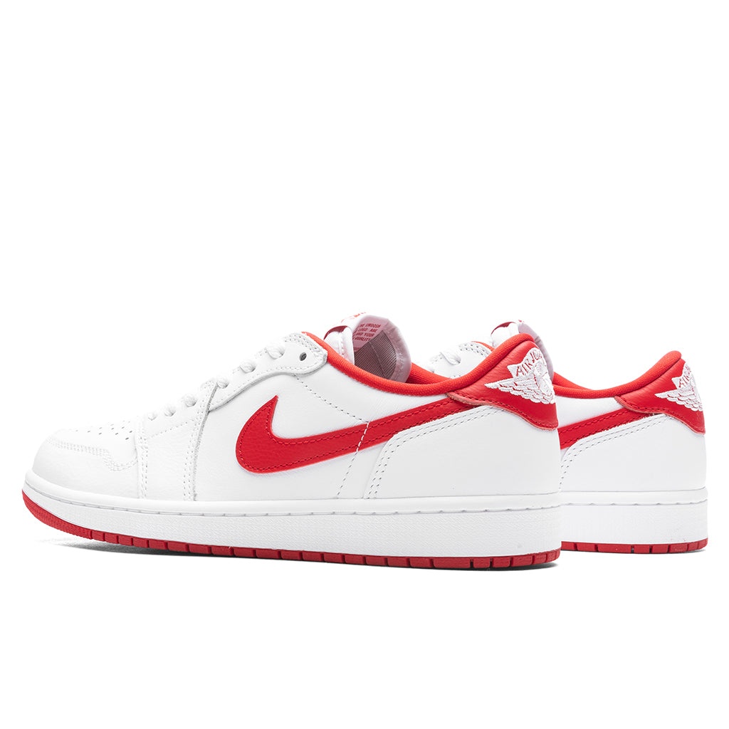 AIR JORDAN 1 LOW OG 'UNIVERSITY RED' - WHITE/UNIVERSITY RED/WHITE - 3